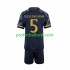 Fotballdrakt Real Madrid Jude Bellingham 5 Barn Bortekit 2023-2024 Kortermet