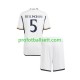 Fotballdrakt Real Madrid Jude Bellingham 5 Barn Hjemmekit 2023-2024 Kortermet