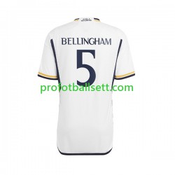 Fotballdrakt Real Madrid Jude Bellingham 5 Herre Hjemmekit 2023-2024 Kortermet