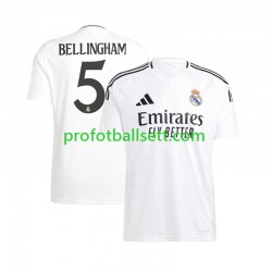 Fotballdrakt Real Madrid Jude Bellingham 5 Herre Hjemmekit 2024-2025 Kortermet