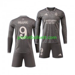 Fotballdrakt Real Madrid Kylian Mbappe 9 Barn Tredjekit 2024-2025 Langermet