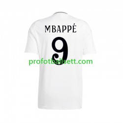 Fotballdrakt Real Madrid Kylian Mbappe 9 Herre Hjemmekit 2024-2025 Kortermet