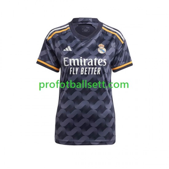 Fotballdrakt Real Madrid Dame Bortekit 2023-2024 Kortermet