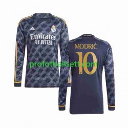 Fotballdrakt Real Madrid Luka Modric 10 Herre Bortekit 2023-2024 Langermet