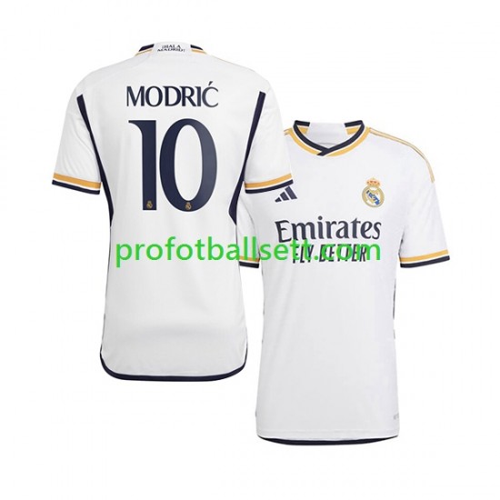 Fotballdrakt Real Madrid Modric 10 Herre Hjemmekit 2023-2024 Kortermet