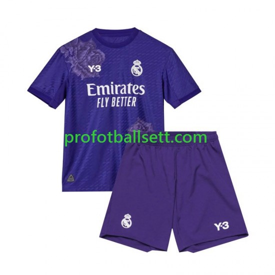 Fotballdrakt Real Madrid Barn Fjerdekit 2023-2024 Lilla Kortermet