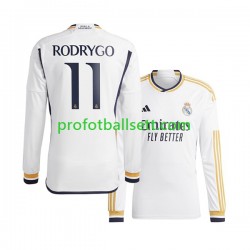 Fotballdrakt Real Madrid Rodrygo Goes 11 Herre Hjemmekit 2023-2024 Langermet