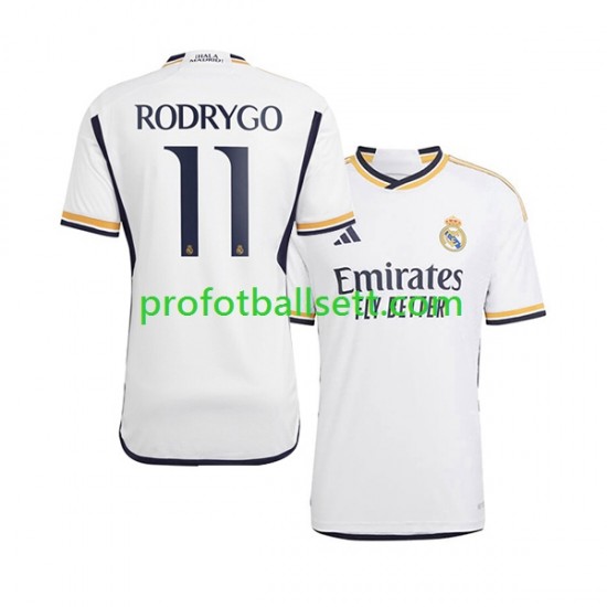 Fotballdrakt Real Madrid Rodrygo Goes 11 Herre Hjemmekit 2023-2024 Kortermet