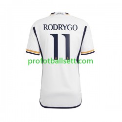 Fotballdrakt Real Madrid Rodrygo Goes 11 Herre Hjemmekit 2023-2024 Kortermet