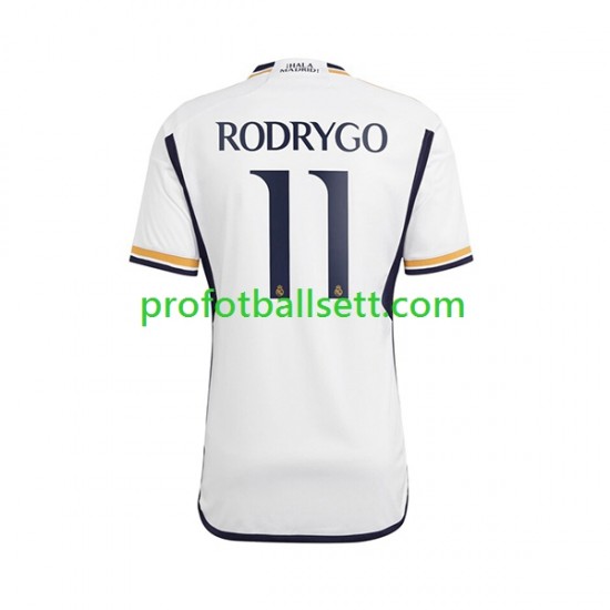 Fotballdrakt Real Madrid Rodrygo Goes 11 Herre Hjemmekit 2023-2024 Kortermet