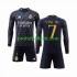 Fotballdrakt Real Madrid Vini Jr 7 Barn Bortekit 2023-2024 Langermet