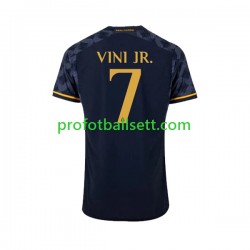 Fotballdrakt Real Madrid Vinicius Junior 7 Herre Bortekit 2023-2024 Kortermet