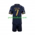 Fotballdrakt Real Madrid Vinicius Junior 7 Barn Bortekit 2023-2024 Kortermet