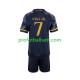 Fotballdrakt Real Madrid Vinicius Junior 7 Barn Bortekit 2023-2024 Kortermet