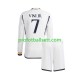 Fotballdrakt Real Madrid Vinicius Junior 7 Barn Hjemmekit 2023-2024 Langermet