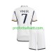 Fotballdrakt Real Madrid Vinicius Junior 7 Barn Hjemmekit 2023-2024 Kortermet