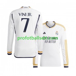 Fotballdrakt Real Madrid Vinicius Junior 7 Herre Hjemmekit 2023-2024 Langermet