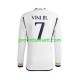 Fotballdrakt Real Madrid Vinicius Junior 7 Herre Hjemmekit 2023-2024 Langermet