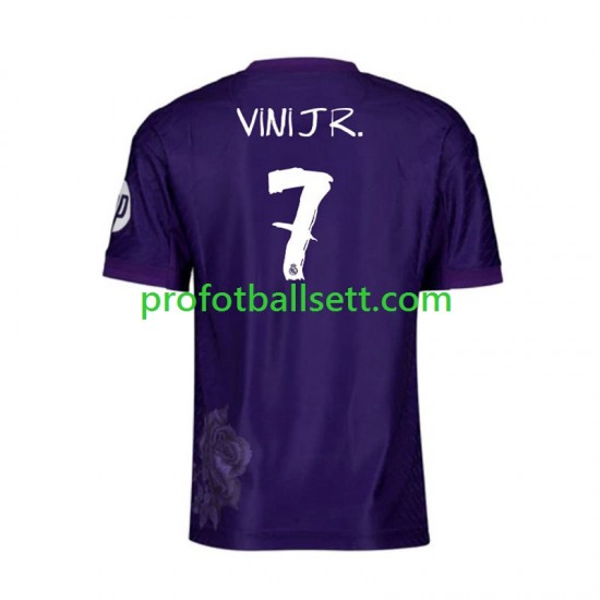 Fotballdrakt Real Madrid Vinicius Junior 7 Y-3 Herre Fjerdekit 2023-2024 Lilla Kortermet