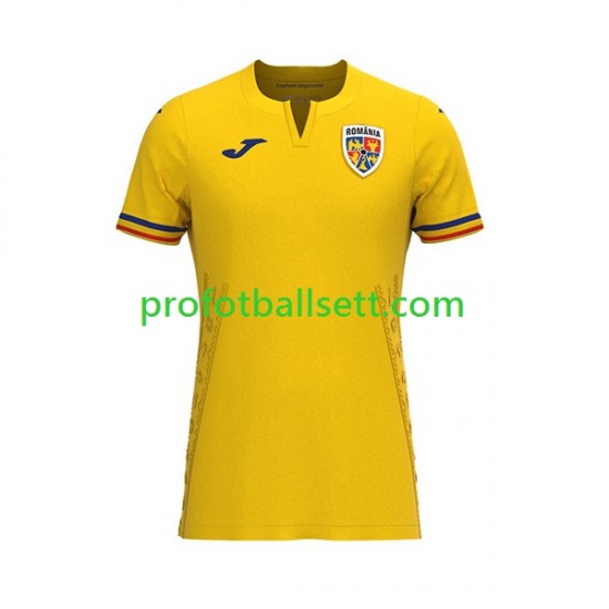 Fotballdrakt Romania Herre Hjemmekit 2023 Kortermet