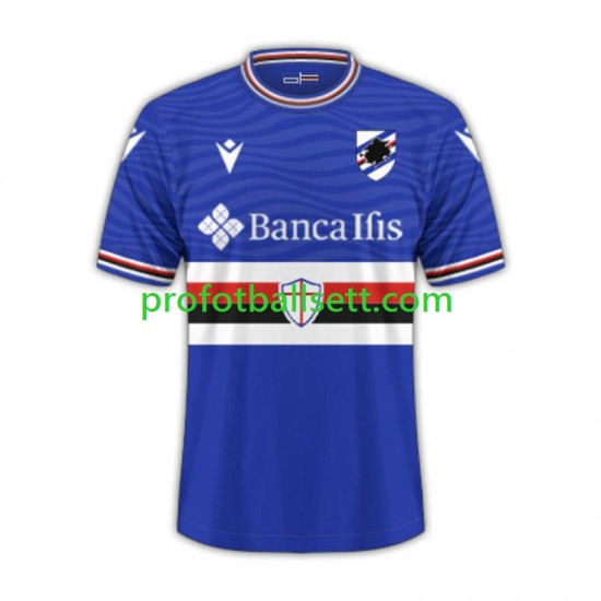 Fotballdrakt Sampdoria Herre Hjemmekit 2023-2024 Kortermet