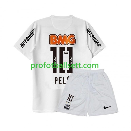 Retro Fotballdrakt Santos PELE 10 -2012 Barn Hjemmekit 2011 Kortermet