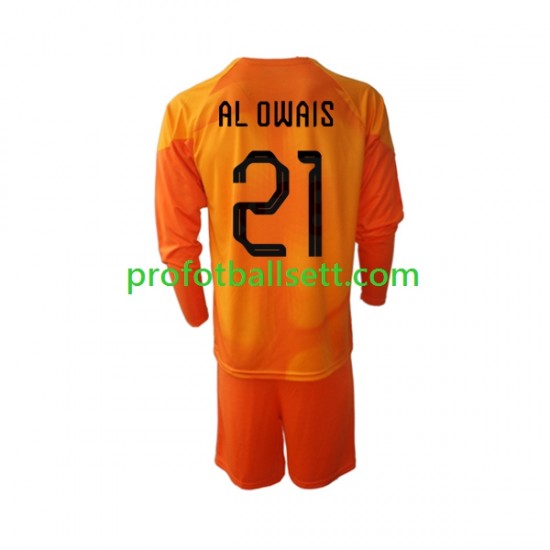 Fotballdrakt Saudi-Arabia Keeper Mohammed Al-Owais 21 Barn Bortekit VM 2022 Langermet