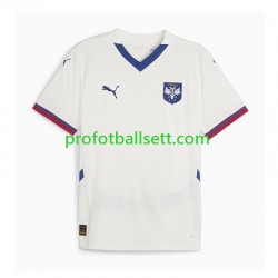 Fotballdrakt Serbia Herre Bortekit 2024-2025 Kortermet