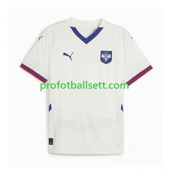 Fotballdrakt Serbia Herre Bortekit 2024-2025 Kortermet