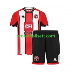 Fotballdrakt Sheffield United Barn Hjemmekit 2023-2024 Kortermet