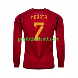 Fotballdrakt Spania MORATA 7 Herre Hjemmekit VM 2022 Langermet