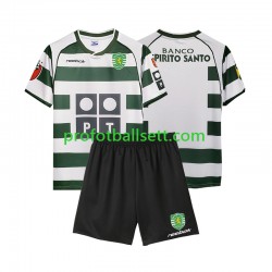 Retro Fotballdrakt Sporting CP 2001 2003 Barn Hjemmekit Kortermet