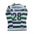 Retro Fotballdrakt Sporting CP Cristiano Ronaldo 28 2001 2003 Herre Hjemmekit Langermet