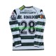 Retro Fotballdrakt Sporting CP Cristiano Ronaldo 28 2001 2003 Herre Hjemmekit Langermet