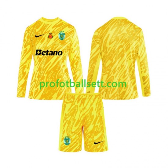 Fotballdrakt Sporting CP Keeper Barn Tredjekit 2024-2025 Langermet