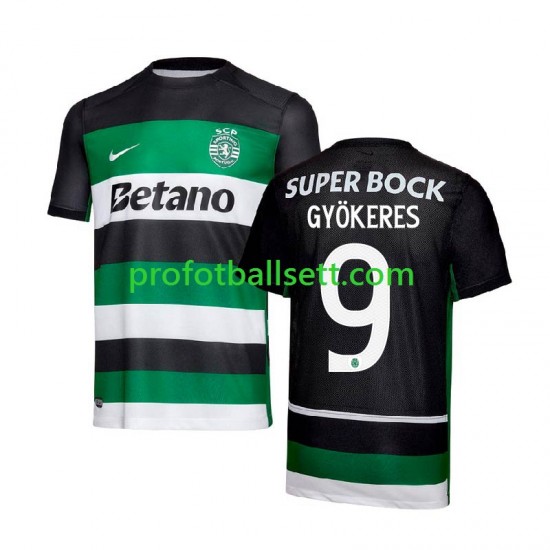 Fotballdrakt Sporting CP Gyokeres 9 Herre Hjemmekit 2024-2025 Kortermet