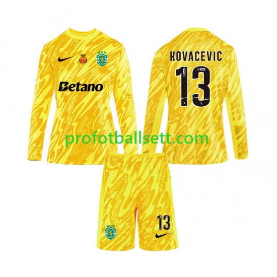 Fotballdrakt Sporting CP Keeper Kovacevic 13 Barn Tredjekit 2024-2025 Langermet