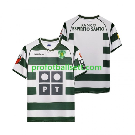 Retro Fotballdrakt Sporting CP 2001 2003 Herre Hjemmekit Kortermet