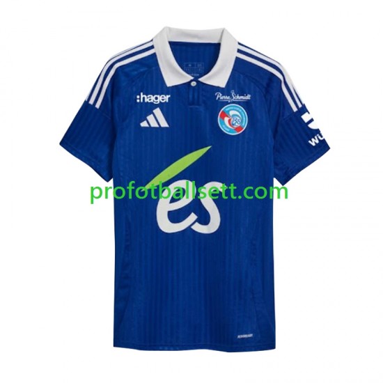 Fotballdrakt Strasbourg Herre Hjemmekit 2024-2025 Kortermet
