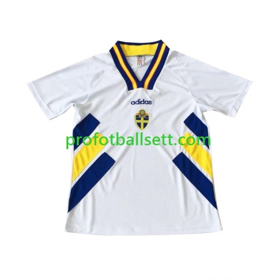 Retro Fotballdrakt Sverige Herre Bortekit 1994 Kortermet