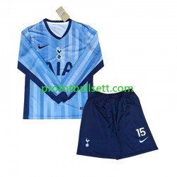 Fotballdrakt Tottenham Spurs Bergvall 15 Barn Bortekit 2024-2025 Langermet