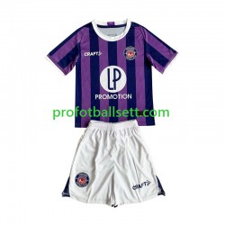 Fotballdrakt Toulouse Barn Bortekit 2023-2024 Kortermet