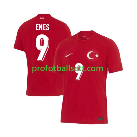 Fotballdrakt Tyrkia Enes Unal 9 Herre Bortekit Euro 2024 Kortermet