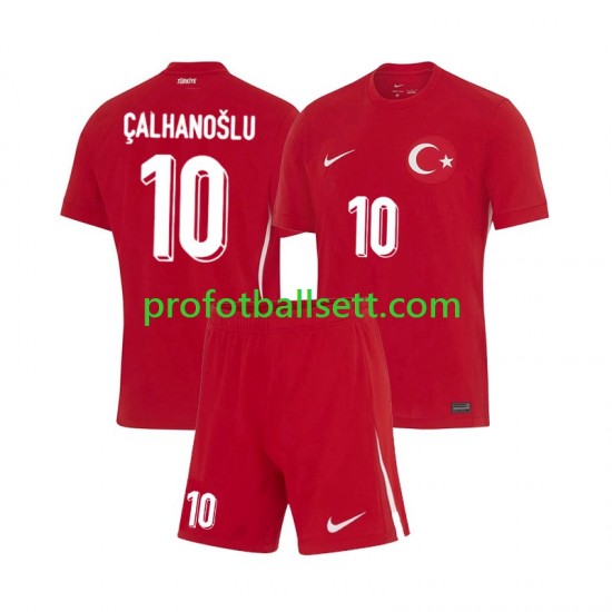Fotballdrakt Tyrkia Hakan Calhanoglu 10 Barn Bortekit Euro 2024 Kortermet