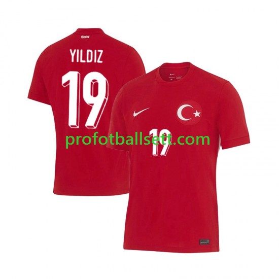 Fotballdrakt Tyrkia Kenan Yıldız 19 Herre Bortekit Euro 2024 Kortermet