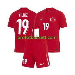 Fotballdrakt Tyrkia Kenan Yıldız 19 Barn Bortekit Euro 2024 Kortermet