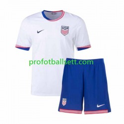 Fotballdrakt USA Barn Hjemmekit 2024 Kortermet
