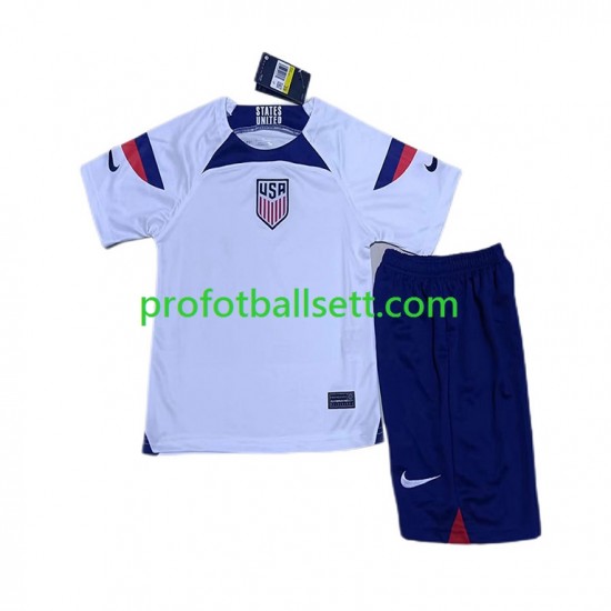 Fotballdrakt USA Barn Hjemmekit VM 2022 Kortermet