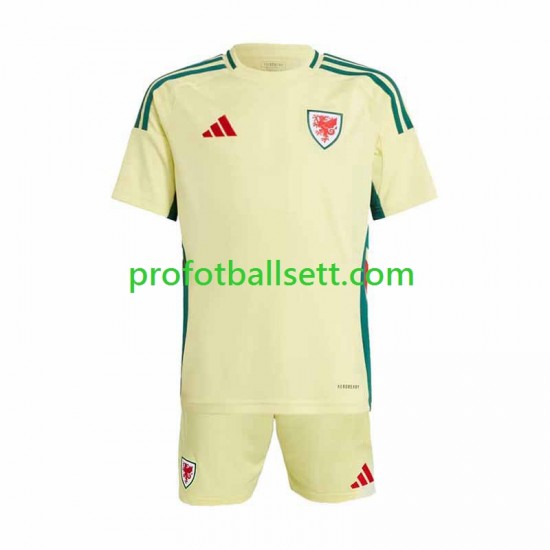 Fotballdrakt Wales Barn Bortekit 2024 Kortermet