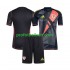 Fotballdrakt Wales Keeper Barn Hjemmekit 2024 Svart Kortermet